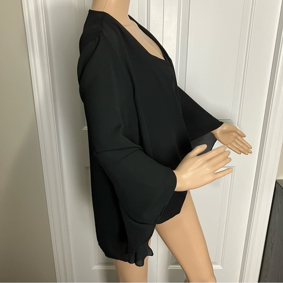 NWT | Artizan by Robin Barre | Black Sheer Blouse With loose fit sleeves - Picture 2 of 9